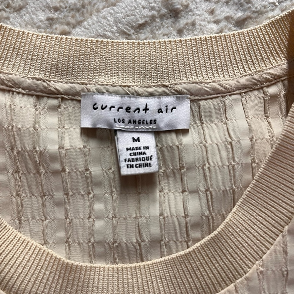 Current Air Cream Textured Top - Picture 2 of 5